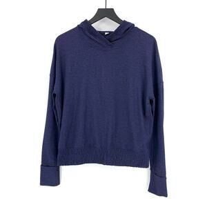 LULULEMON Lead The Pack Hoodie Heathered Stony Grape/Black 6